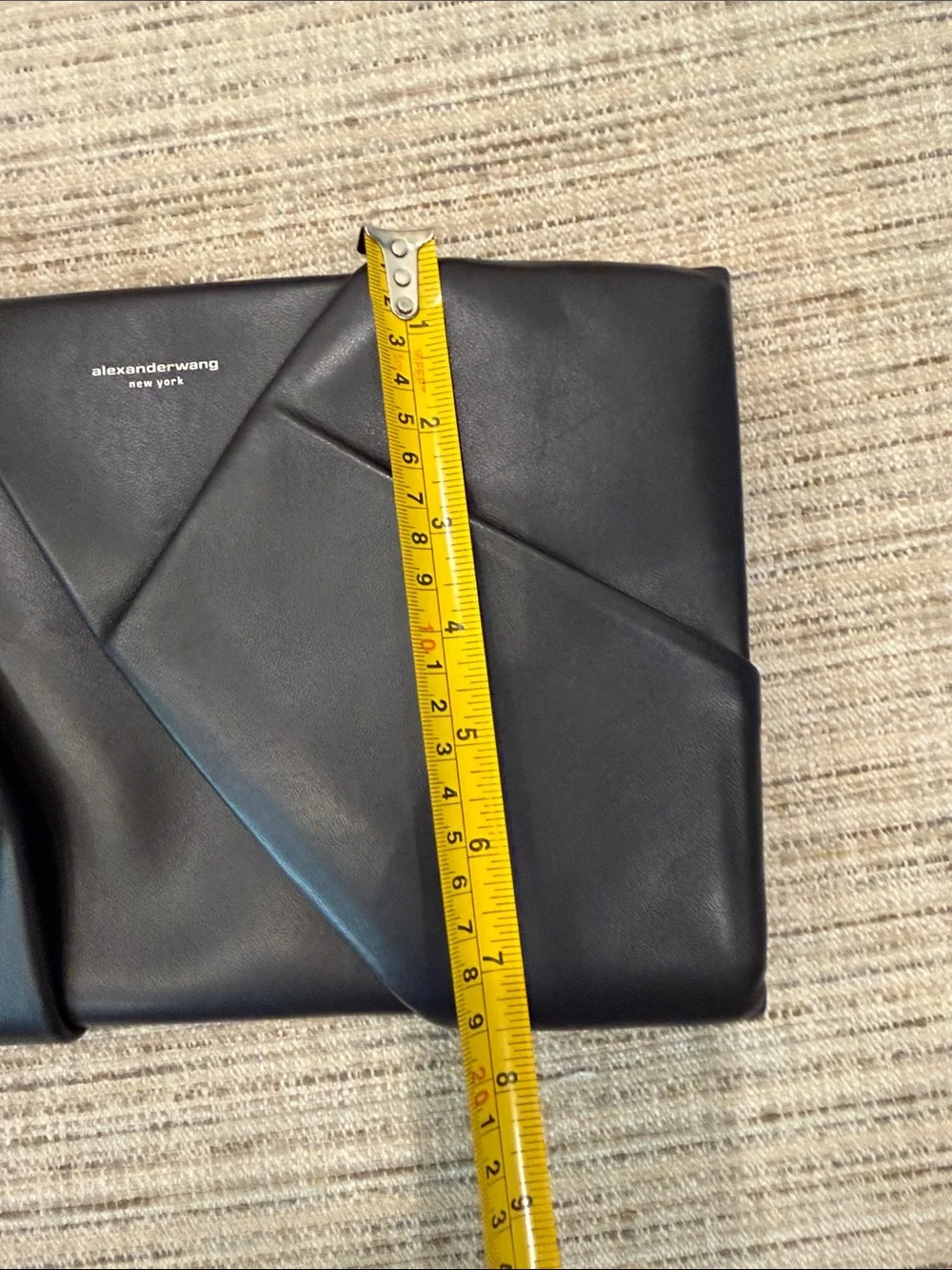 Alexander Wang Black Folded Leather Clutch Super Chic!
